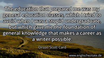 Englisches Zitat von Orson Scott Card als Bild