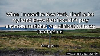 Englisches Zitat von Oscar Isaac als Bild