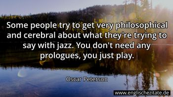 Englisches Zitat von Oscar Peterson als Bild