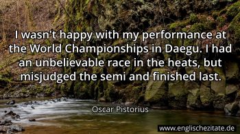 Englisches Zitat von Oscar Pistorius als Bild
