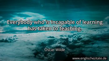 Englisches Zitat von Oscar Wilde als Bild