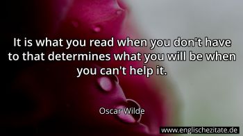 Englisches Zitat von Oscar Wilde als Bild