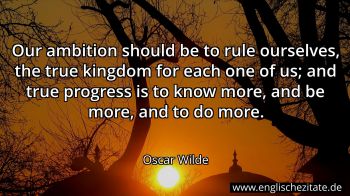 Englisches Zitat von Oscar Wilde als Bild