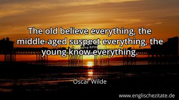 Englisches Zitat von Oscar Wilde als Bild