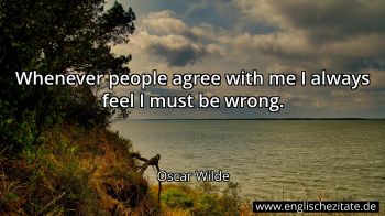 Englisches Zitat von Oscar Wilde als Bild