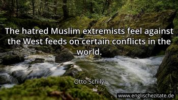 Englisches Zitat von Otto Schily als Bild