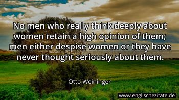 Englisches Zitat von Otto Weininger als Bild