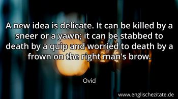 Englisches Zitat von Ovid als Bild