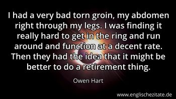 Englisches Zitat von Owen Hart als Bild