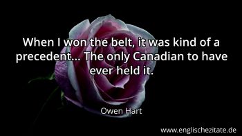 Englisches Zitat von Owen Hart als Bild