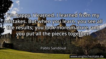 Englisches Zitat von Pablo Sandoval als Bild