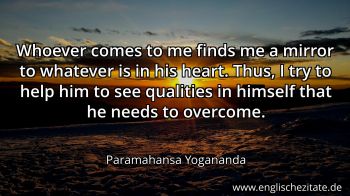 Englisches Zitat von Paramahansa Yogananda als Bild