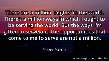 Englisches Zitat von Parker Palmer als Bild