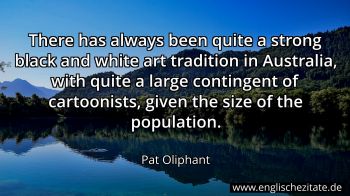 Englisches Zitat von Pat Oliphant als Bild