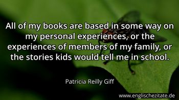 Englisches Zitat von Patricia Reilly Giff als Bild