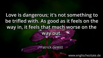 Englisches Zitat von Patrick deWitt als Bild