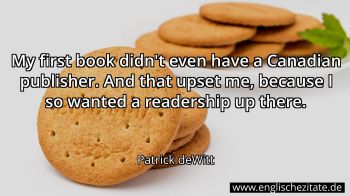 Englisches Zitat von Patrick deWitt als Bild