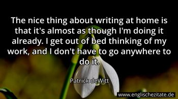 Englisches Zitat von Patrick deWitt als Bild