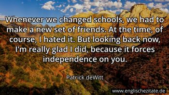 Englisches Zitat von Patrick deWitt als Bild