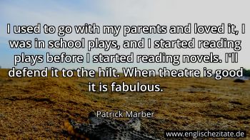 Englisches Zitat von Patrick Marber als Bild