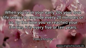 Englisches Zitat von Patrick Marber als Bild