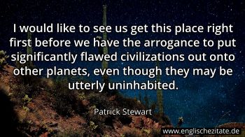 Englisches Zitat von Patrick Stewart als Bild