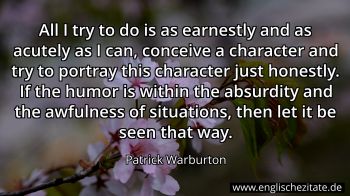 Englisches Zitat von Patrick Warburton als Bild