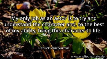 Englisches Zitat von Patrick Warburton als Bild