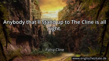 Englisches Zitat von Patsy Cline als Bild