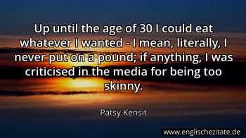 Englisches Zitat von Patsy Kensit als Bild