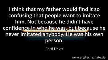 Englisches Zitat von Patti Davis als Bild