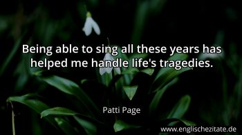 Englisches Zitat von Patti Page als Bild