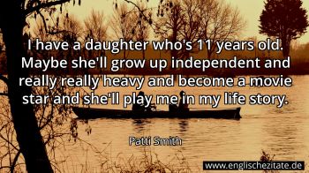 Englisches Zitat von Patti Smith als Bild