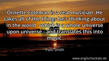Englisches Zitat von Patti Smith als Bild