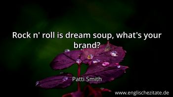 Englisches Zitat von Patti Smith als Bild