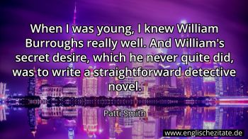 Englisches Zitat von Patti Smith als Bild