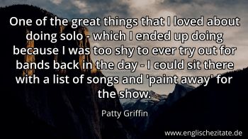 Englisches Zitat von Patty Griffin als Bild