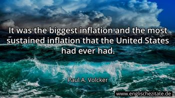 Englisches Zitat von Paul A. Volcker als Bild