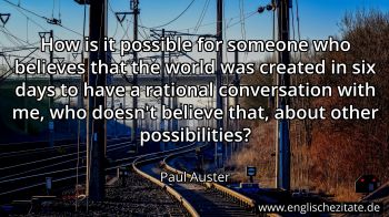 Englisches Zitat von Paul Auster als Bild