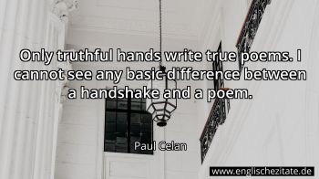 Englisches Zitat von Paul Celan als Bild