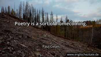 Englisches Zitat von Paul Celan als Bild