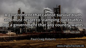 Englisches Zitat von Paul Craig Roberts als Bild