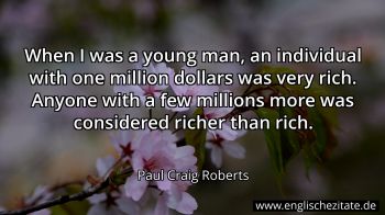 Englisches Zitat von Paul Craig Roberts als Bild