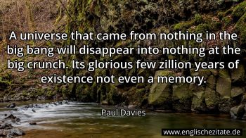 Englisches Zitat von Paul Davies als Bild