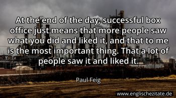 Englisches Zitat von Paul Feig als Bild