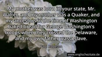 Englisches Zitat von Paul Robeson als Bild