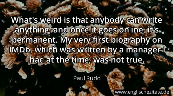 Englisches Zitat von Paul Rudd als Bild
