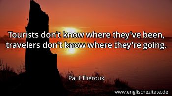 Englisches Zitat von Paul Theroux als Bild