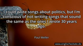 Englisches Zitat von Paul Weller als Bild