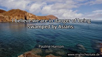 Englisches Zitat von Pauline Hanson als Bild